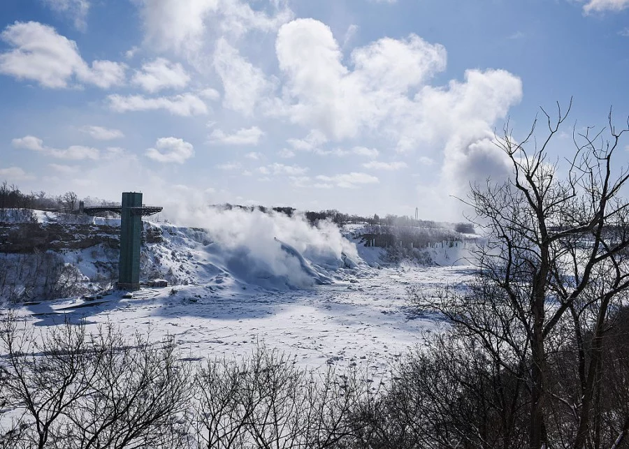 Как замръзва Ниагарския водопад. Снимки: Getty Images/Guliver