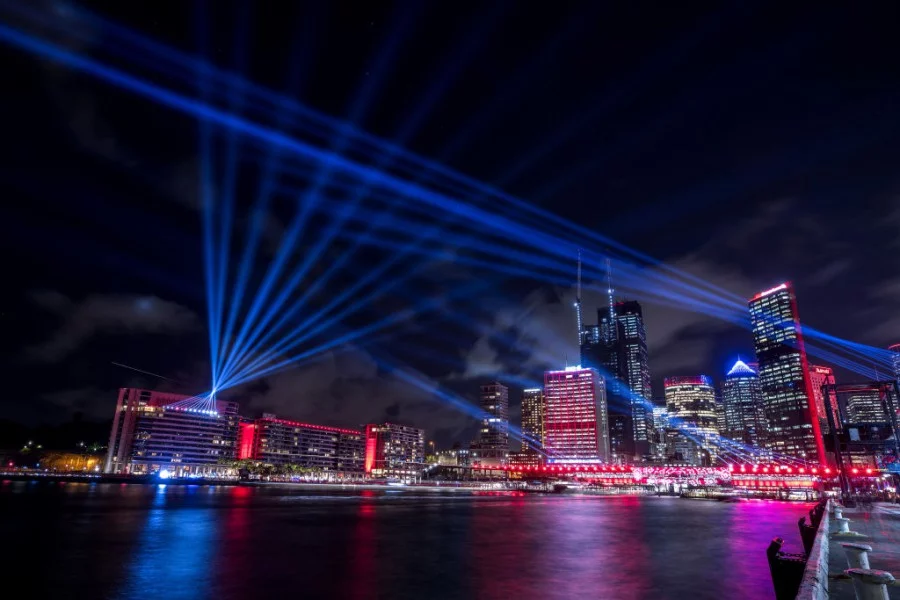 Фестивалът Vivid Sydney - среща на светлината и музиката. Снимки: Getty Images/Guliver