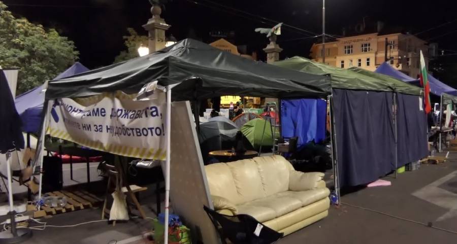 МВР премахна палатковите лагери в София