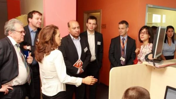 Президентът на ЕБВР посети аутсорсинг компания