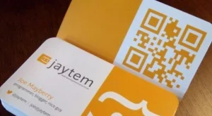 Визитна картичка с QRcode 