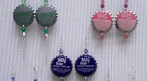 Направи си сама: обици от бирени капачки