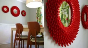 Направи си сама: Огледало с пластмасови лъжици