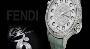 Цветни часовници Fendi със скъпоценни камъни