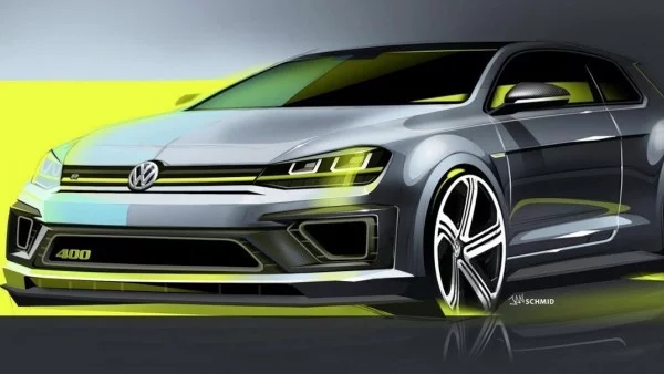 Радикалният VW Golf R 400 concept ще дебютира в неделя