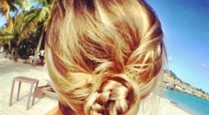 Лесен нисък кок с плитка