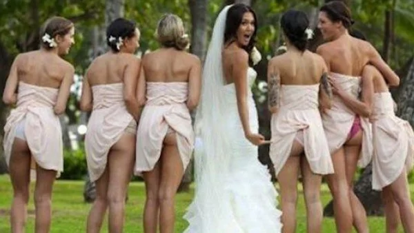 Нова сватбена мания – снимки по дупета