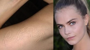 Кара Делевин с нова татуировка