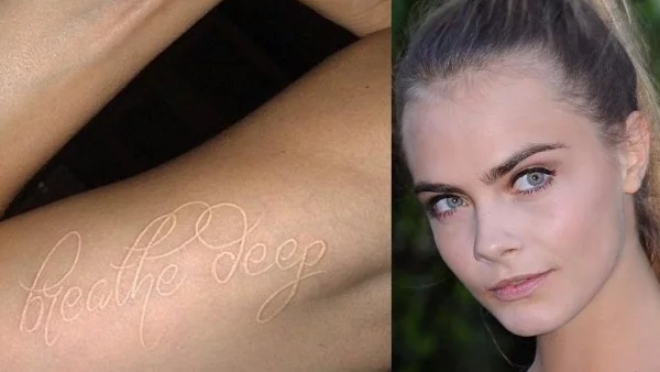 Кара Делевин с нова татуировка