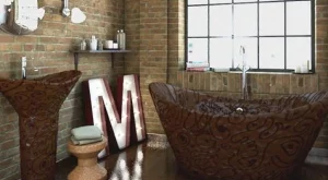 Шоколадово обзавеждане  за баня