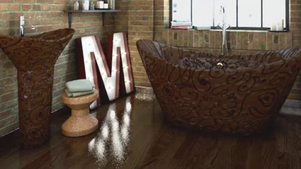 Шоколадово обзавеждане  за баня