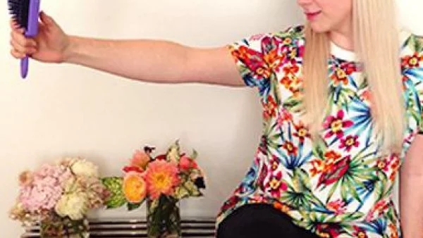 Калъф за селфи с четка и огледало