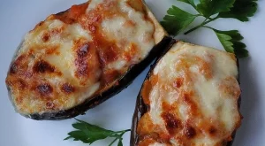 Вегетариански пълнени патладжани