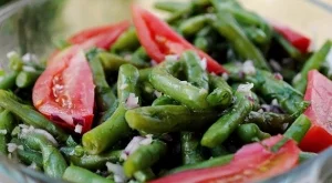 Салата от зелен фасул 