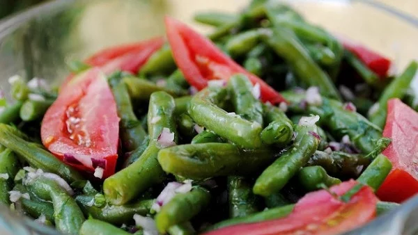 Салата от зелен фасул 
