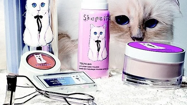 Лагерфелд с гримове, вдъхновени от котката му