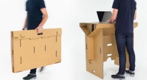 Създадоха рециклируемо картонено бюро