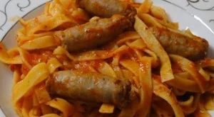 Талиатели с наденички