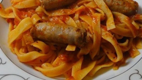 Талиатели с наденички