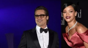 Брад Пит се пошегува с Риана 