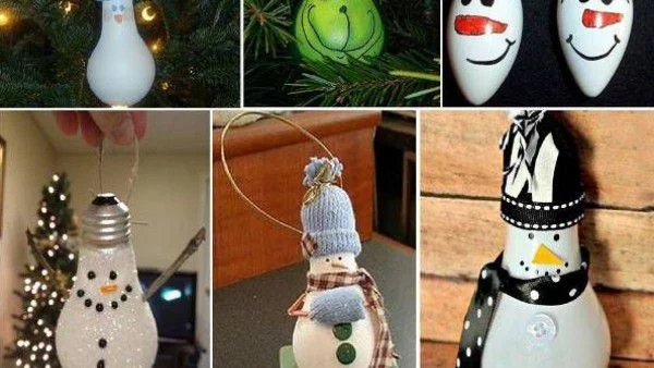 Коледна декорация с крушки