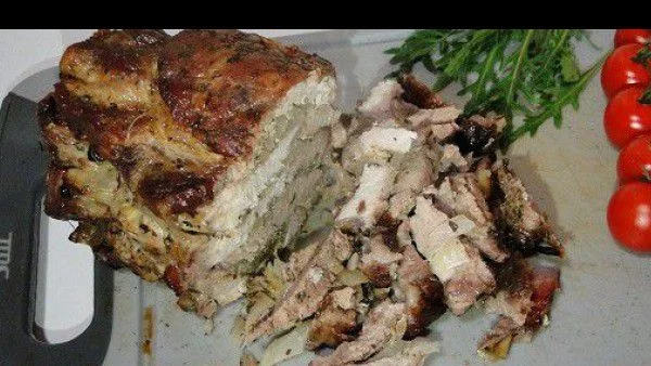 Вързани свински пържоли