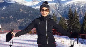 Катрин Зита-Джоунс разпуска в Алпите