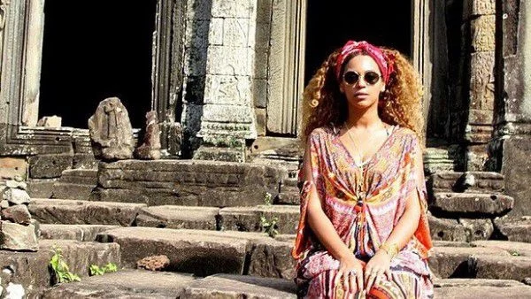 Бионсе на почивка в Камбоджа