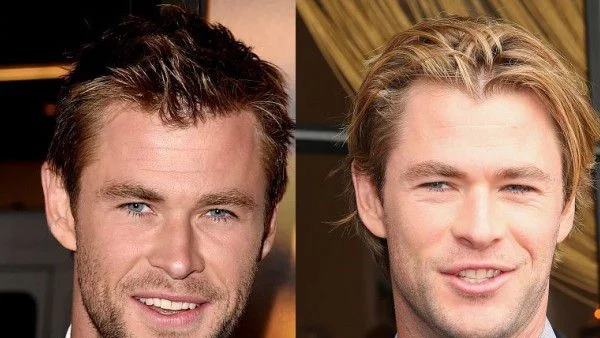 Крис Хемсуърт с нова прическа