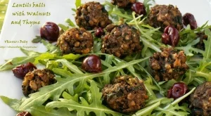 Лещени топчета с орехи и мащерка