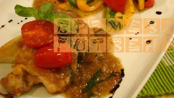 Пилешки пържоли с босилек