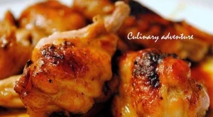 Пилешки крилца със соев сос и мед