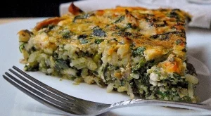 Фритата със спанак и ориз