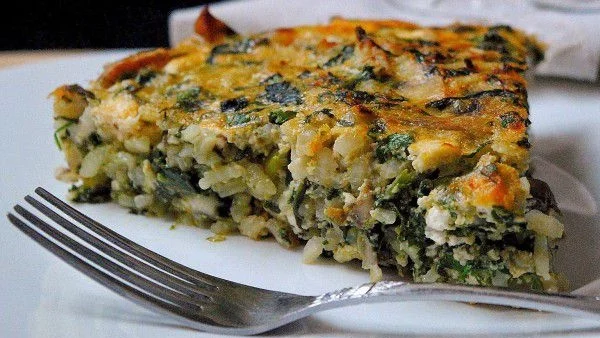 Фритата със спанак и ориз