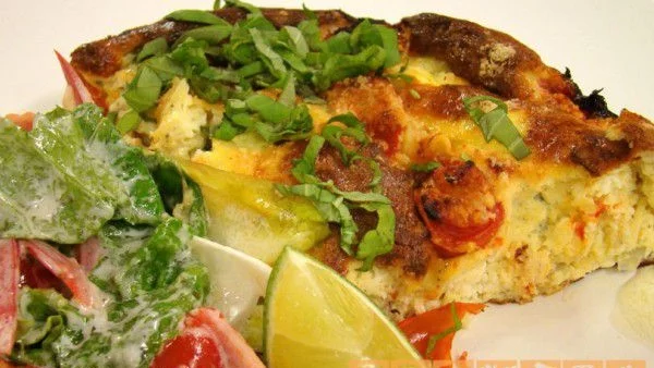 Фритата с броколи и домати