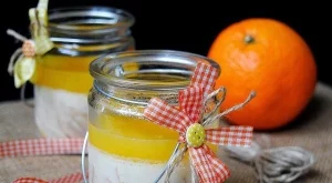 Портокалова панакота с шоколад 