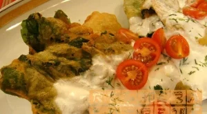 Пържен спанак с млечен сос