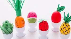 Великденски яйца като плодове и зеленчуци