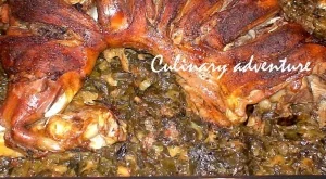 Печено агнешко бутче 