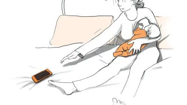 Забавни рисунки за майчинството