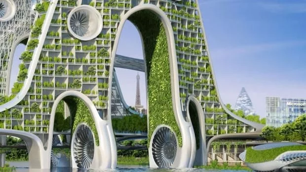 Париж през 2050 г. - зелен и футуристичен (снимки)