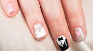 Сватбен маникюр за къси нокти