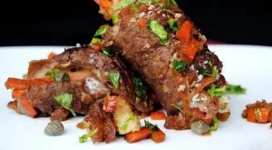 Телешки рулца със соев сос