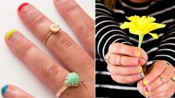 Лесен и закачлив френски маникюр