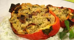 Пълнени чушки с кускус 