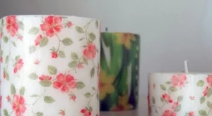 Как лесно да украсиш свещ със салфетка