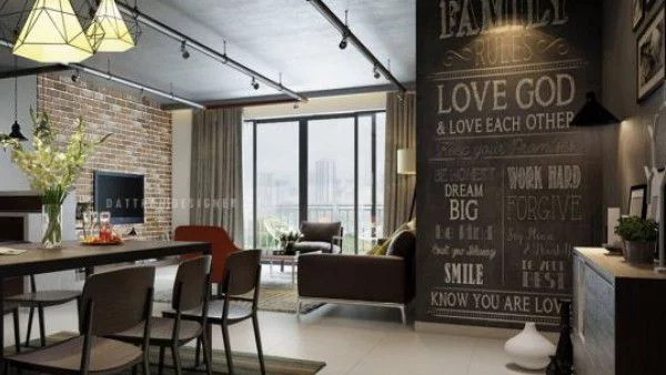 Интериорни решения с черна стена