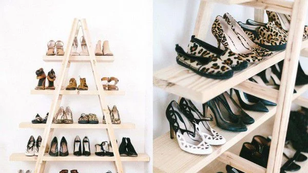 Направи си сама: Стойка за обувки от стълба