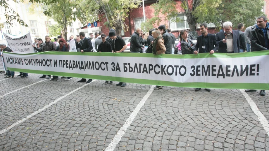 По-малко от 100 души протестираха пред земеделското министерство