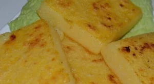 Запечен на тиган качамак